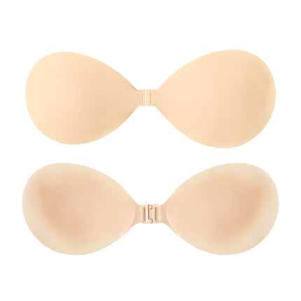 Cross-Border Small Bust Push-Up Bra, Seamless Solid Adhesive Bra Pads, Invisible Strapless Self-Adhesive Bra Pads for Women