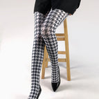 1829 thousand wuge / Printed pantyhose free size