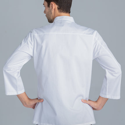 Tesmei Chef Work Clothes for Men, Kitchen Work Clothes, Kitchen Catering and Pastry Chef Work Clothes, Long-Sleeved Moisture-Wicking Work Clothes