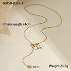Nmsn-k359-3 gold necklace / 18K