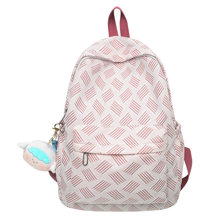 Ins Fresh and Sweet Student Schoolbag New Women's Bag Quilted Simple Backpack Casual Versatile Backpack