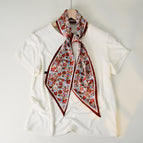 Flower field red edge / 150cm