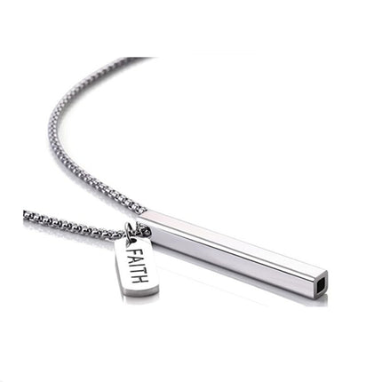 Titanium Steel Amazon Best-Selling Whistle Meditation Mindfulness Breathing Decompression Anxiety Yoga Stainless Steel Pendant Necklace in Stock