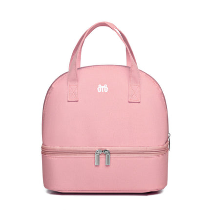 Double Lunch Box Handbag Japanese Picnic Bag Split Cosmetic Bag Aluminum Foil Insulation Bag Lunch Bag