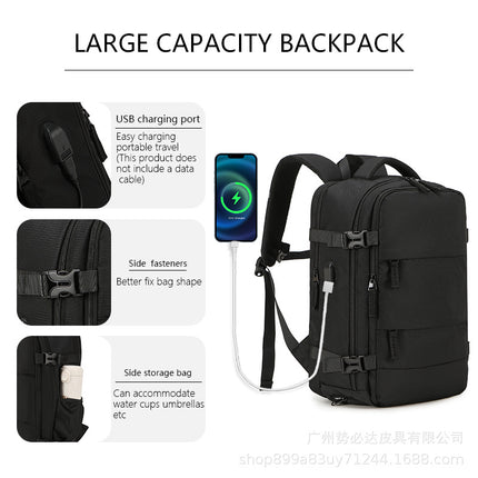 Source Factory Cross-Border Hot-Selling Travel Backpack for Women, Multifunctional Luggage Backpack for Short-Distance Business Trips with Dry and Wet Separation
