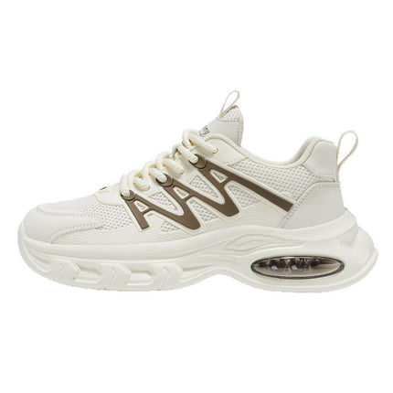 Men's Shoes 2026 Spring and Summer Mesh Breathable Sports Trendy Shoes Men's Thick-Soled Black Warrior Dad Shoes Fashionable Casual Shoes