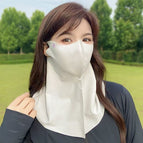 Light gray neck mask