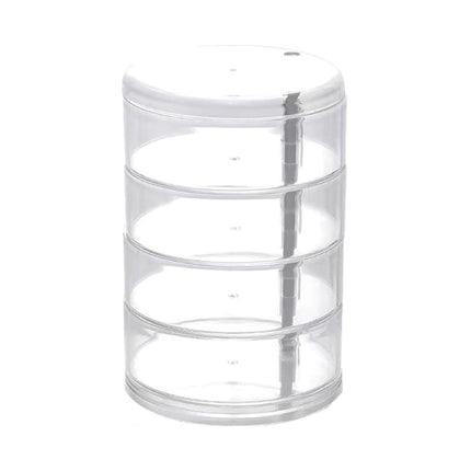 Rotating Multifunctional Jewelry Multi-Layer Dustproof Jewelry Storage Hair Ring Earrings Necklace Hairpin Storage Finishing Storage Box