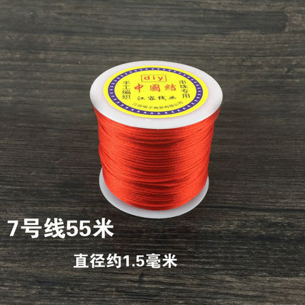 Red braided line diy jewelry accessories Chinese tie line red rope hand rope necklace hand braided material strands