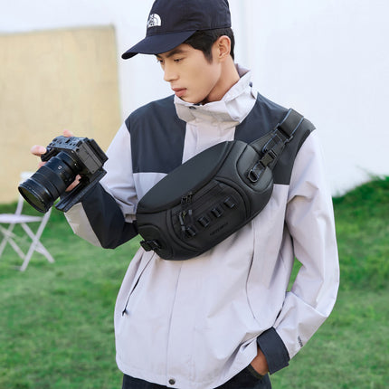Waterproof Single-Shoulder Men's Chest Bag, Polaroid Camera Bag, Stylish Single-Shoulder Photography Bag, Micro-Single Fuji Oxford Cloth Storage Bag