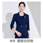 Navy blue one-piece suit / S