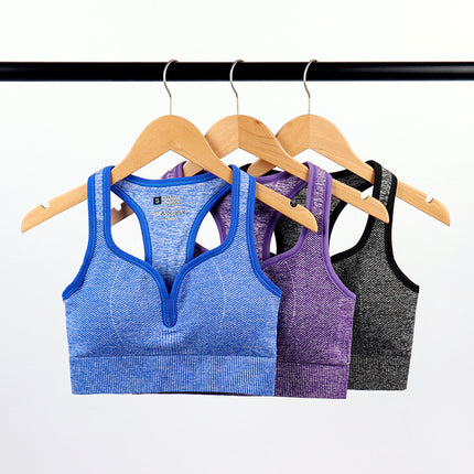 Yoga Sports Bra for Fitness and Running, Shockproof, Gathering and Shaping, Moisture-Wicking, Wireless, Essential for Women's Yoga