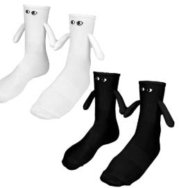 [in stock and fast delivery] Amazon temu AliExpress Cross-border Special for Embroidery Eye Holding Socks Magnetic Lovers Socks