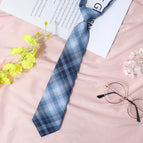 Jk045 whale plaid tie