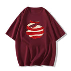 Burgundy (peeled apple in the middle) / S (recommended to wear 37.5-50kg)