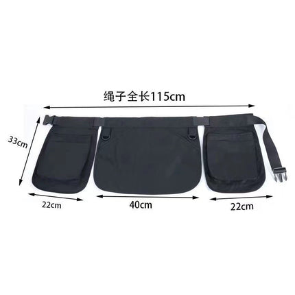 Amazon Outdoor Multifunctional Multi-Pocket Zipper Waist Bag Sports Fashion Belt Apron Waist Cover Hanging Waist Storage Bag