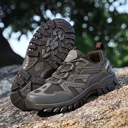 Cross-Border Recommendation for Autumn and Winter Men's Low-Top Outdoor Mountaineering and Hiking Sports Shoes, Men's Non-Slip and Wear-Resistant Work Boots