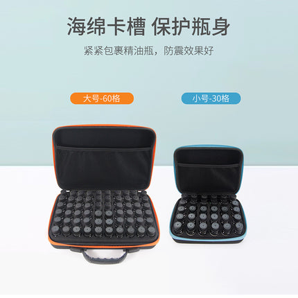 Wholesale 30/60 10ml portable EVA essential oil bag portable large capacity shockproof essential oil bottle storage bag