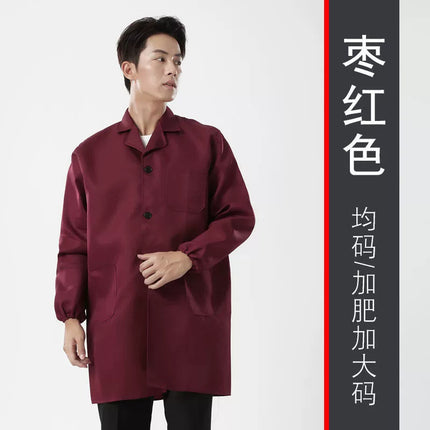 Blue coat overalls printing and handling labor protection clothing embroidery long sleeve dust-proof clothing tooling wholesale factory overalls printing