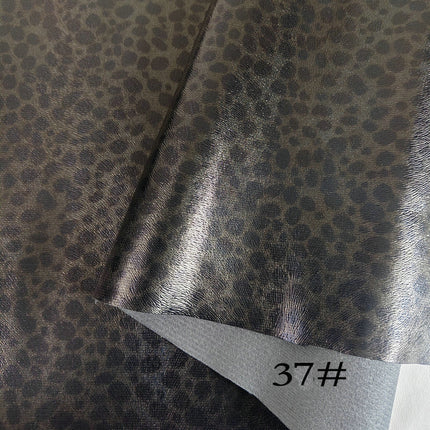 Pu Leopard Print Leather Fabric Anime DIY Imitation Cotton Velvet Base Printed Crafts Home Furniture Artificial Leather Bags