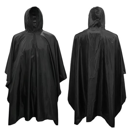 Three-In-One Camouflage Poncho Raincoat Outdoor Cycling Hiking Hiking Camping Style Multi-Functional Tactical Rainproof Poncho