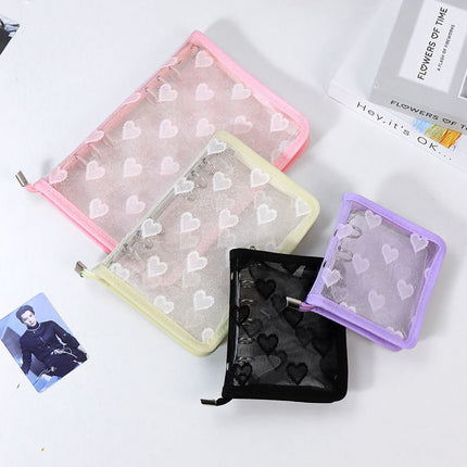 Star-chasing storage loose-leaf hand ledger case zipper bag PVC loose-leaf notebook detachable A5A6M5 small three-hole
