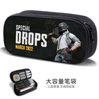 Waterproof, scratch-proof, non-fading, large-capacity three-layer pencil case / B44349
