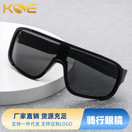 European and American Outdoor Sports Riding silver Glasses Mountaineering Night Riding Sunglasses One-piece Eye Protection Windproof Sunglasses for Men and Women