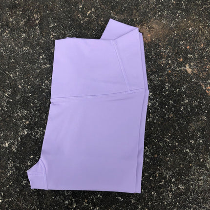 Solid Color 3.0 Double-Sided Brushed Women's High-Waisted Yoga Nine-Point Pants Peach Hip-Lifting Tummy-Tightening Elastic Running Fitness Pants