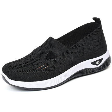 Shoes for Women Cross-Border Large Size Women's Shoes Shoes Soft-Soled Shoes One-Leg Mother's Shoes Mesh Breathable Old Beijing Cloth Shoes