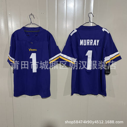 Foreign trade wholesale ball Vikings football jersey 19# Thielen 33# COOK 18 Jefferson