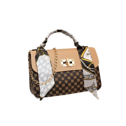 Cross-Border Export Fashion Handbags 2023 Small Bags Wholesale Printed Small Square Bags Chain Bags Crossbody Bags Shoulder Bags