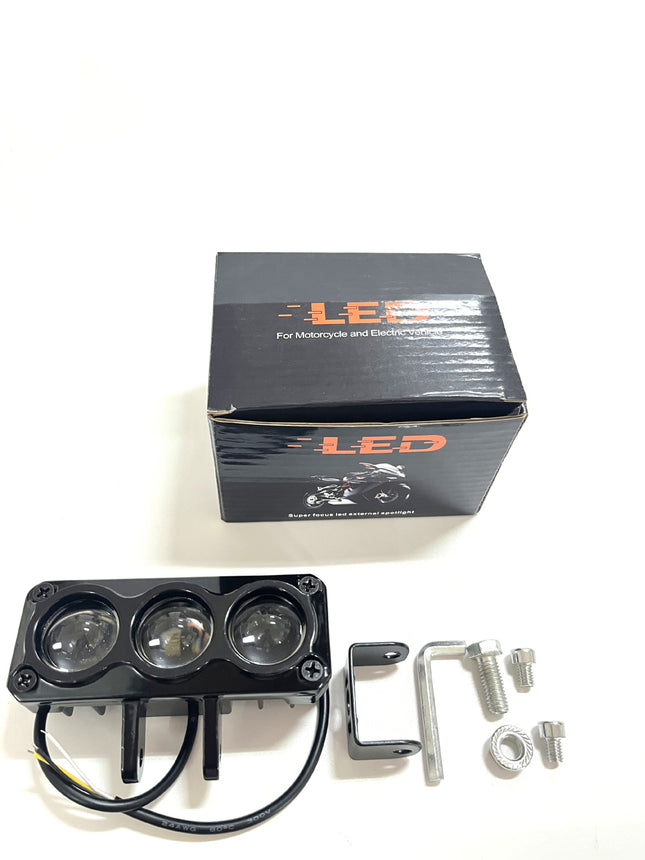 Electric car light super bright LED strong light motorcycle lens headlight shop street light tricycle battery car super bright spot light
