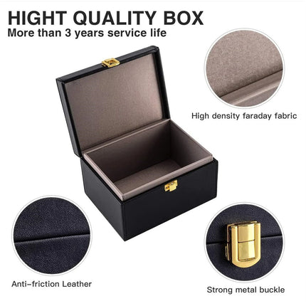 Faraday Car Key Box Protection Box Signal Shielding Anti-theft Car Key Box RFID Signal Shielding Box Protection Box