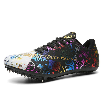 Wholesale track and field sprint nail shoes for primary and secondary school students sports examination competition running large size shoes can be invoiced