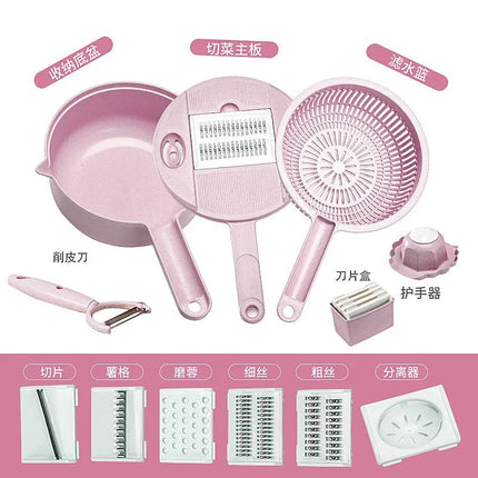 Multi-functional vegetable cutter flapper potato silk artifact coarse silk household grater does not hurt hands wipers slicer