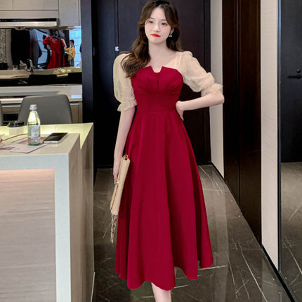 Toast Dress Bride High-end Red Door Engagement dress Women's Summer New Wedding Dress Can Be Wearable