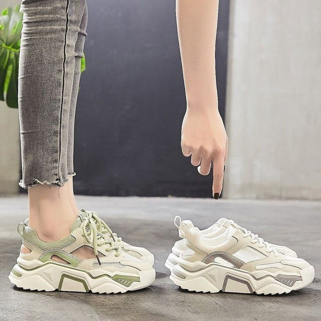 Women's Shoes Summer Thin Mesh Shoes Junior High School Students Hollow-out Torre Shoes Breathable Mesh Surface Soft Bottom Toe Sports Sandals