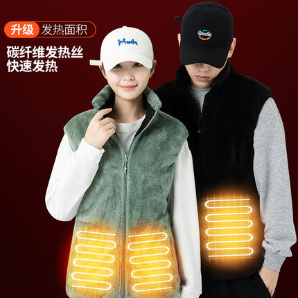 Cross-border new smart heating vest winter comfortable warm artifact men's and women's rechargeable heating clothing manufacturers wholesale