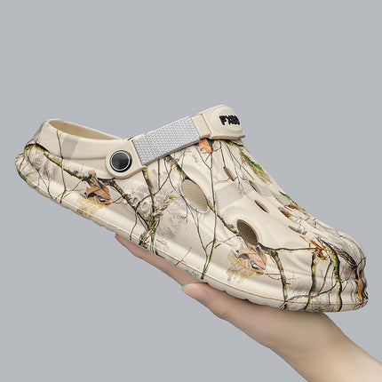Cross-border plus size Beach Shoes Men's Summer Light Hole Shoes Outdoor Dual-use Fashion Sandals