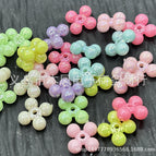 Mixed color random ab plating / 36 # 11*13mm four-bead beads are about 1700 pieces/catties
