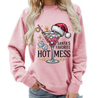 Pink (black font) / S