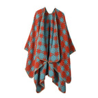 Bullet Flower-Orange Blue / 160-135cm
