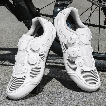 New Summer Hollow Road Bike Lock Shoe Set Hard-Soled Breathable Lock-Free Cycling Shoes Women's Power-Assisted Mountain Bike Lock Shoes