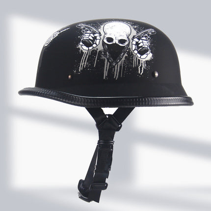 Cross-Border Exclusive Dot German-Style Soldier Helmet, Vintage Helmet, Scooter Cruiser Half Helmet, Unisex, Dot Certified