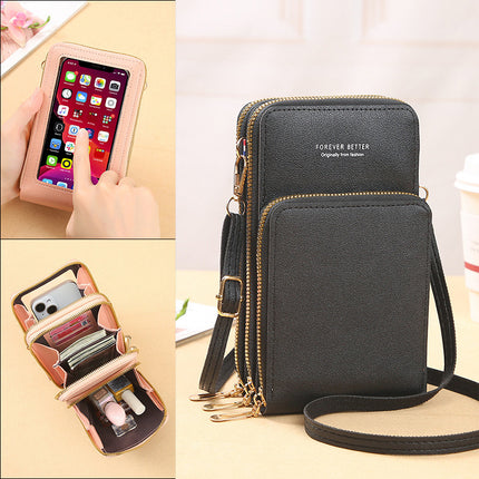 2025 New Model Mobile Phone Bag, Fashionable Women's Korean-Style Touch Screen Crossbody Shoulder Bag, Multifunctional Mini Daily Bag