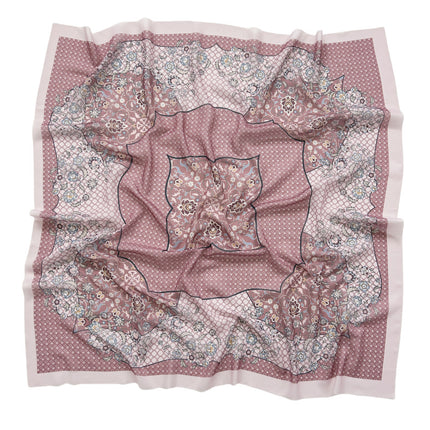 Cross-Border New Product Voile Print 110 Square Scarf Classic Lace Scarf Turban Malaysian Shawl