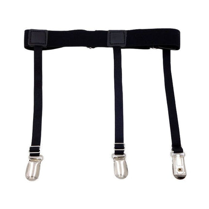 Men's and women's socks clip shirt anti-wrinkle non-slip fixed clip elastic high elastic leg ring non-slip garter belt