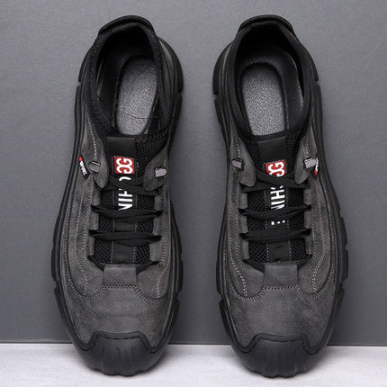 Mu Huisen men's shoes 2023 autumn outdoor shoes hiking shoes non-slip soft bottom breathable sneaker casual shoes trendy