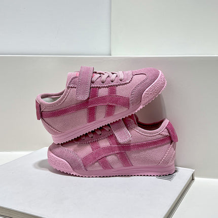 Children's Sneakers 2026 Spring New Style Boys and Girls Genuine Leather Breathable Sports Shoes Baby Shoes Casual Soft-Soled Kidsren's Shoes